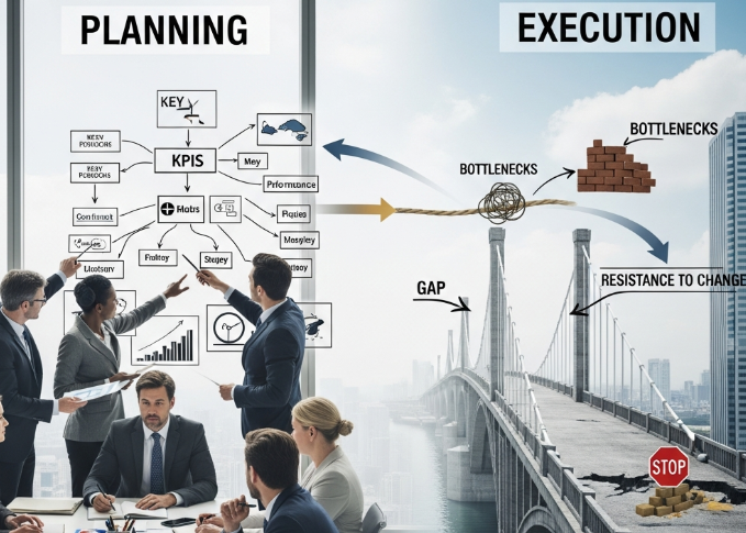 Do  Plano à Ação: A Chave para o Sucesso Empresarial Reside na Execução Estratégica
